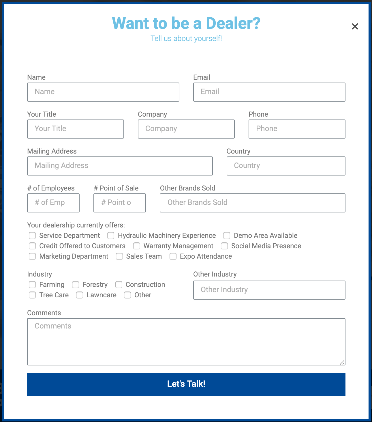 Popup to qualify leader leads for follow up